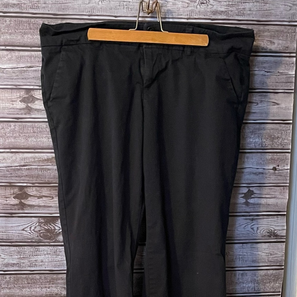 Old Navy Mid-Rise Boot-Cut Khakis